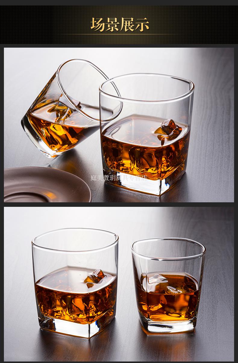 ocean玻璃杯威士忌杯子酒吧ktv洋酒杯加厚啤酒杯套装 295ml 6只装 杯