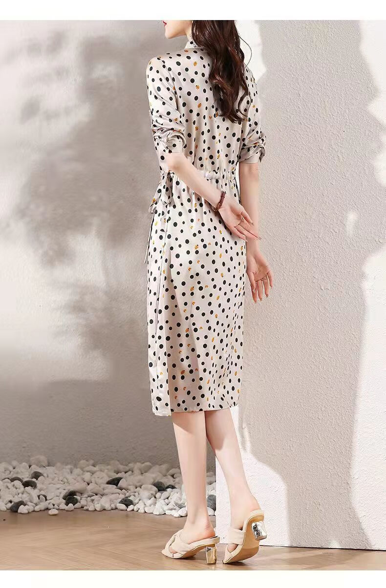 一珂·锦绣桑蚕丝女夏季裙子套装贵夫人真丝桑蚕丝连衣裙法式轻奢高级