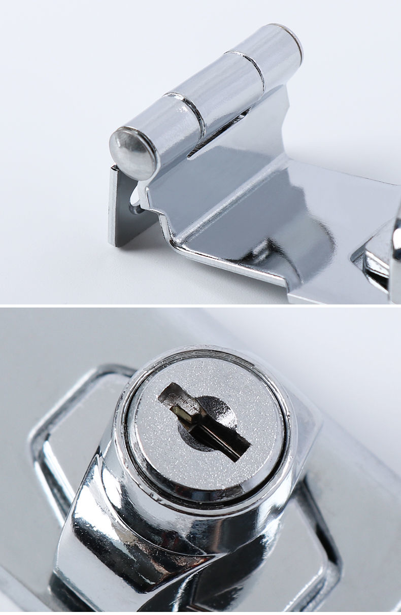 抽屉锁衣柜锁免打孔冰箱锁抽屉锁防盗冰柜锁柜门锁安全锁免开孔家用