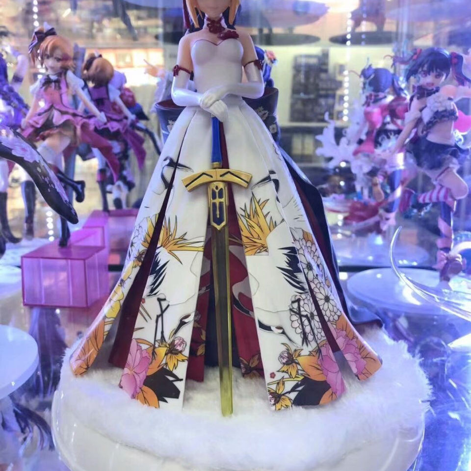 fgo saber 和服 礼服 仙鹤服 塞巴 优质版 盒装手办礼品礼物模型 fgo