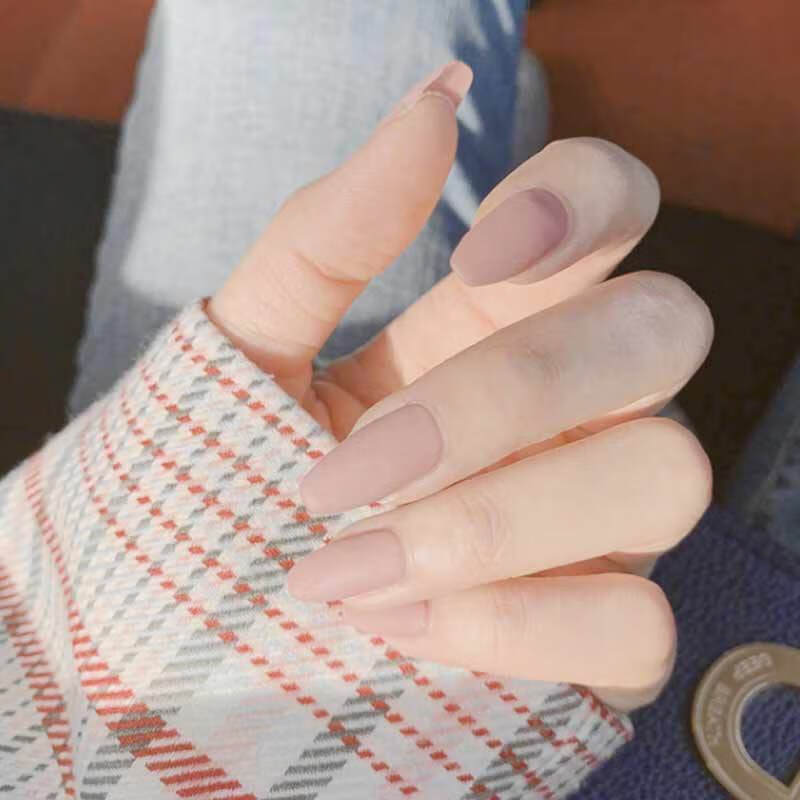 精选假指甲贴片美甲成品甲片女学生可摘带欧美中长款可反复拆卸可穿戴