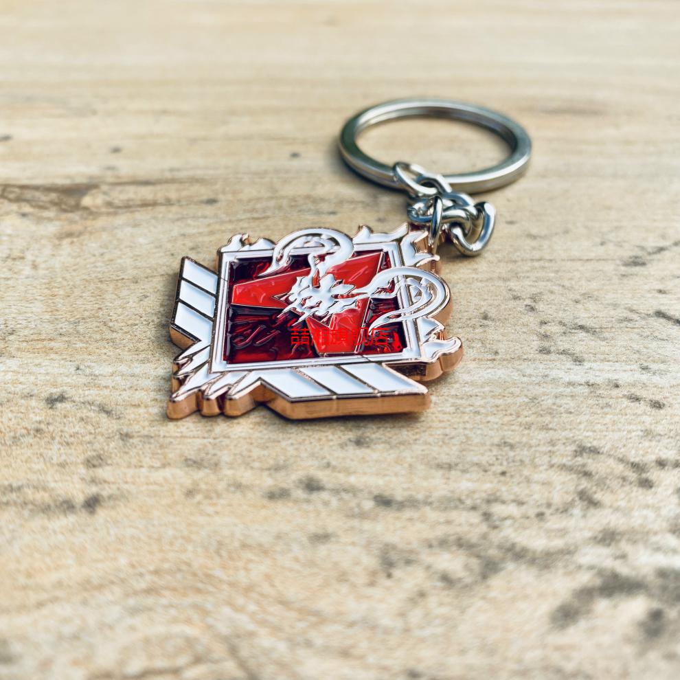 【京选好货】apex英雄周边金属猎杀顶猎钥匙扣双锤骷髅海排位徽章小