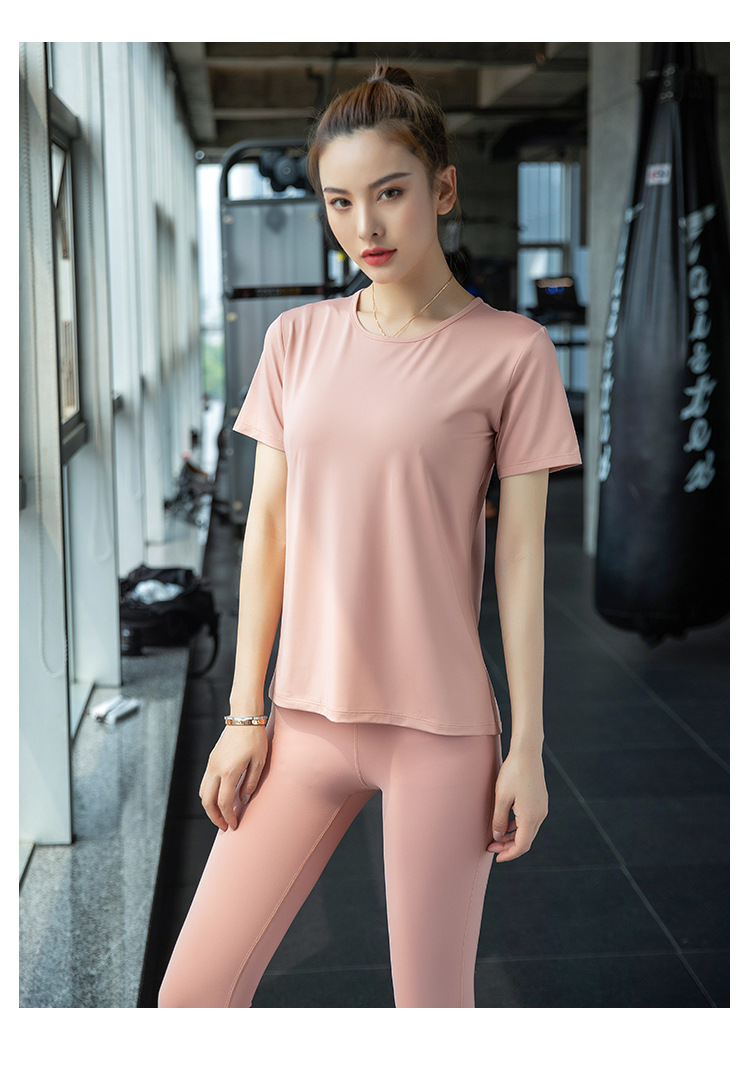 必在bejust春夏新款瑜伽服女套装夏季宽松薄款时尚速干专业高端健身