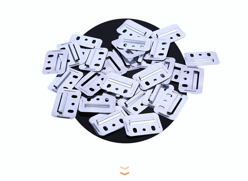 m集成墙板卡扣竹木纤维镀锌卡子扣板卡子墙面板卡片c卡扣 中卡【平孔