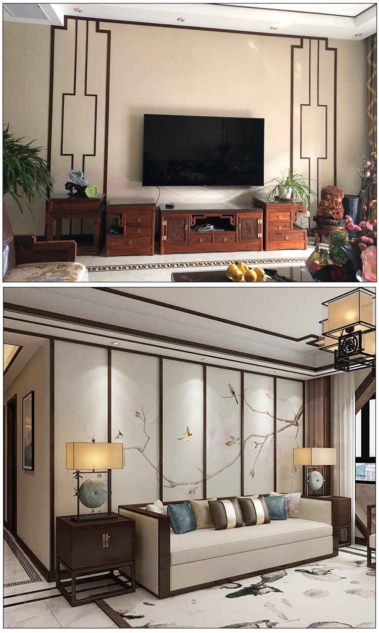 赤奥 新中式平板实木木线条装饰吊顶装饰条线条电视背景墙木条烤漆