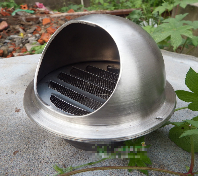 油烟机排烟管防鸟罩不锈钢排气扇烟道外墙防雨管罩排烟罩油烟机排风口