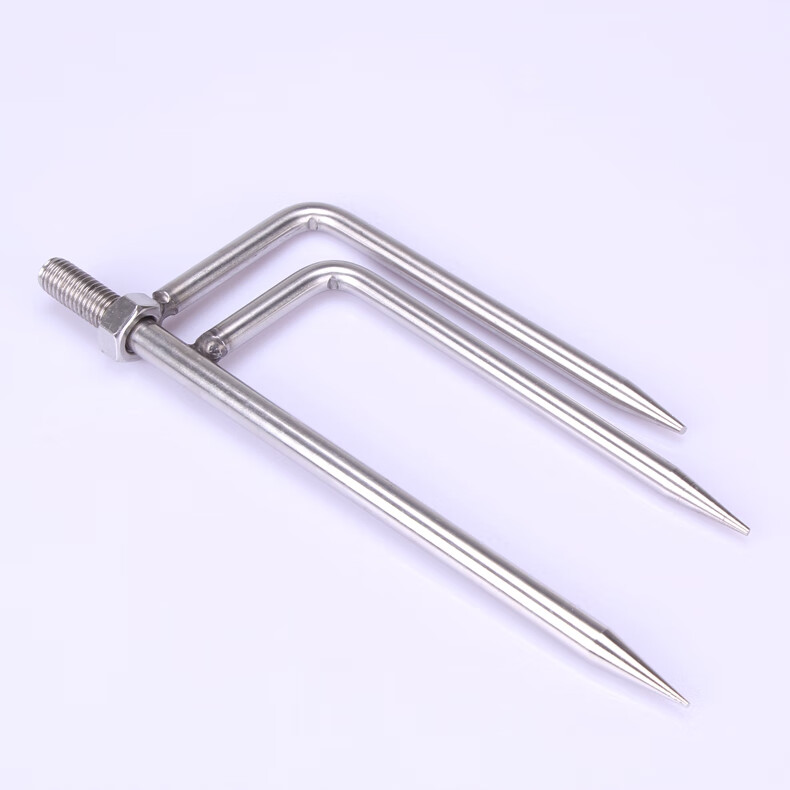 钓鱼伞地插通用型三角插不锈钢插地支架钓伞叉配件ldn大号不锈钢地插