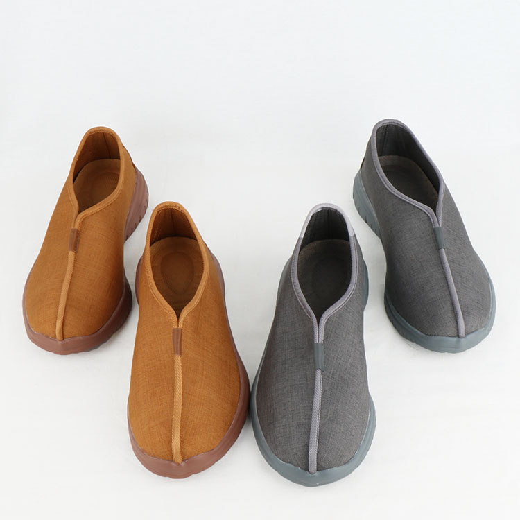 和尚鞋僧鞋男夏季厚底透气软底禅修鞋春秋四季出家僧人鞋女款灰色35码