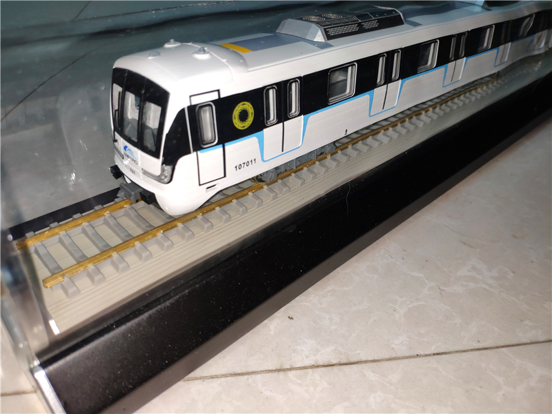 成都地铁模型一号线熊猫号线静态仿真模型玩具成品火车玩具地铁模型 1