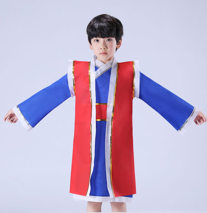 valorman环保服装儿童演出服时装秀衣服幼儿园手工diy自制古装汉服女