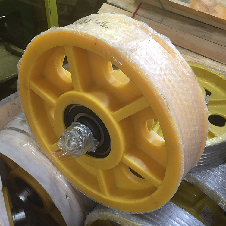 电梯导向轮 对重轮 轿顶轮 反绳轮 尼龙轮电梯滑轮轮子 电梯配件 铸铁