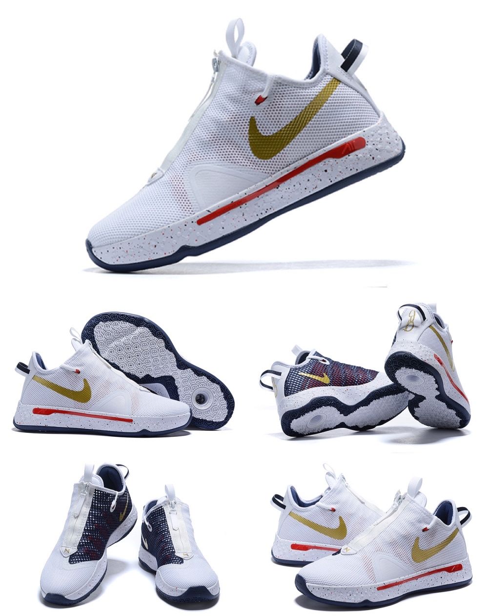 pg 4 保罗乔治4代篮球鞋 夏季透气学生实战缓震气垫男女运动休闲 2k20