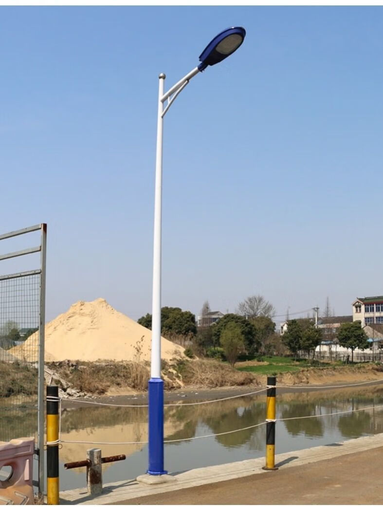 科勒京 太阳能led路灯杆a字道路灯5米6米新农村户外高杆灯庭院灯挑臂