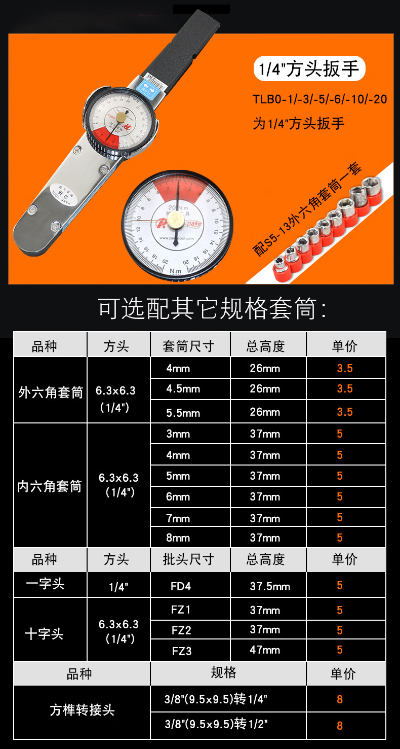 32件套筒扳手清单规格图片