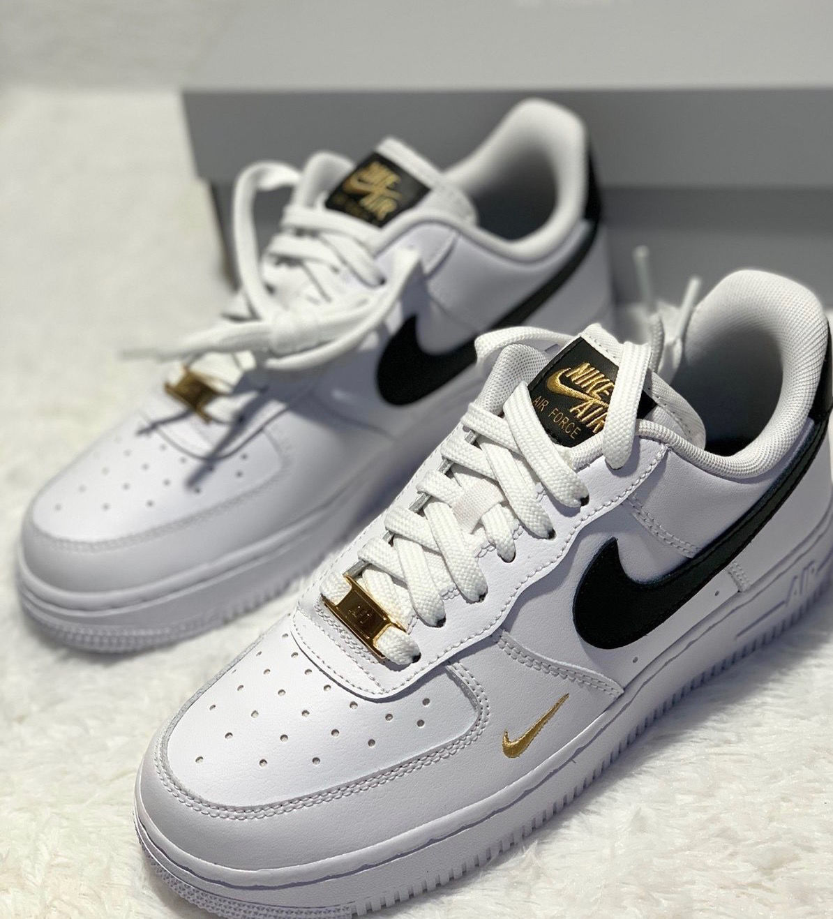 纯原af1空军一号小金钩迷你钩空军白蓝经典款低帮男女板鞋 小金钩白粉