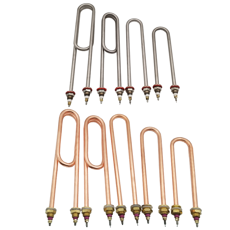 双u 蒸饭车箱柜加热管 蒸饭机发热管 水箱电热管 220/80v3kw/4kw 304