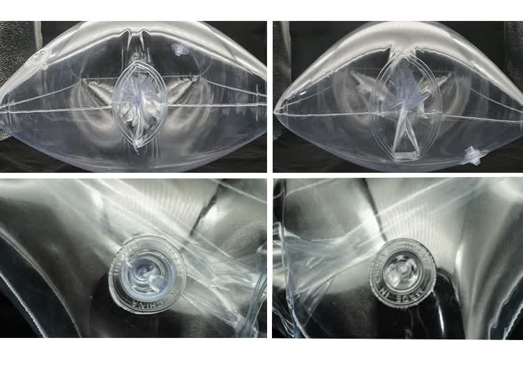 飞机杯男用自慰器充气炮架换肤抱枕炮架透明可注水搭配名器男用成人