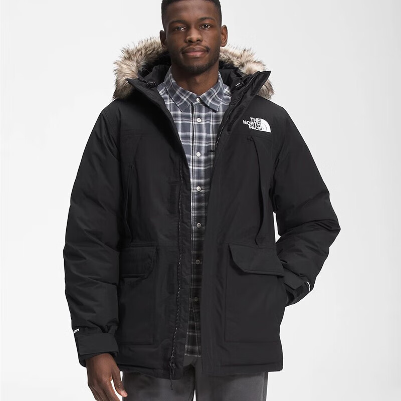 北面(the north face) 男士 mcmurdo parka 绝缘防风保暖羽绒服 灰色