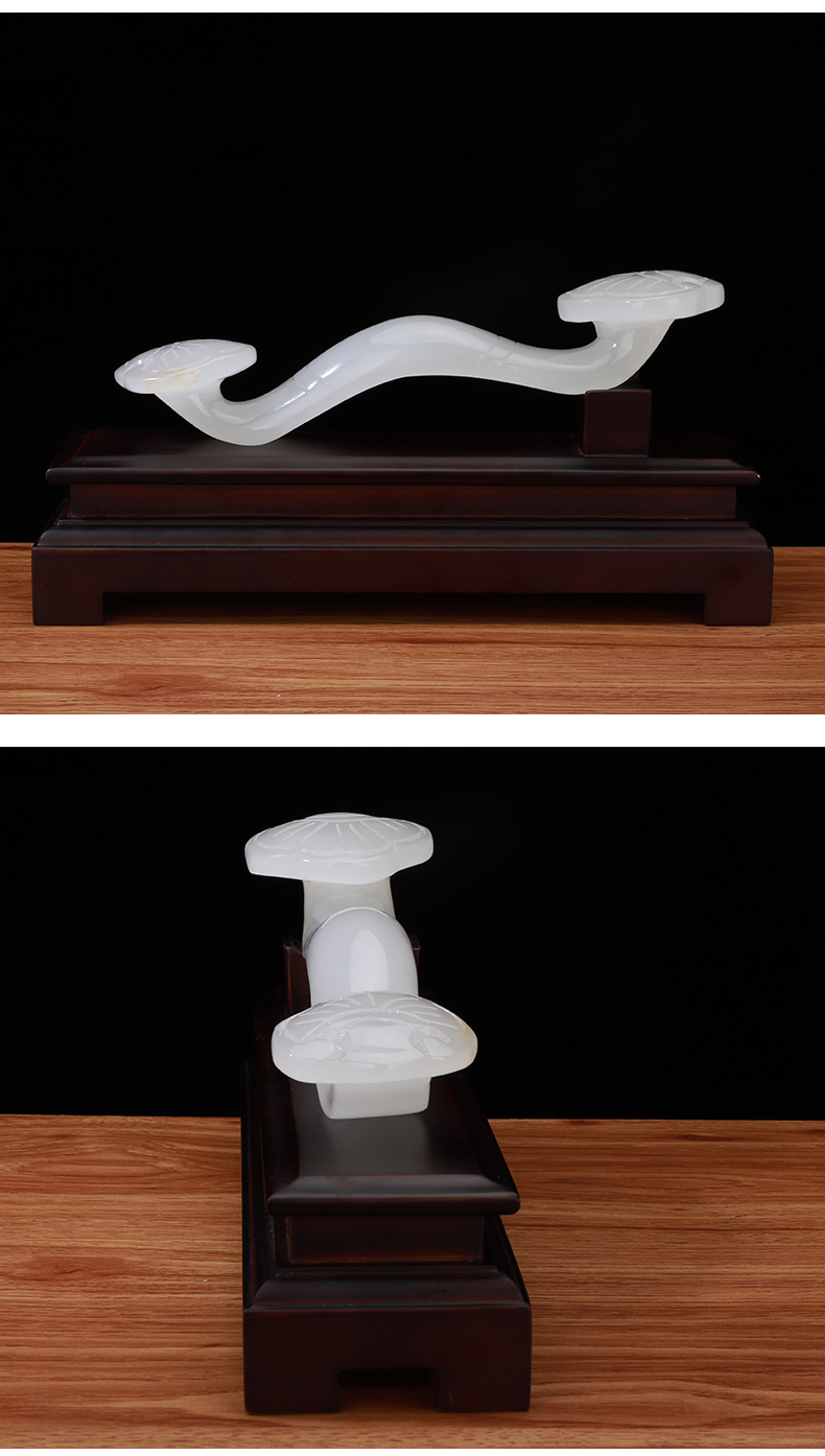 璟馆搬新家摆件阿富汗玉家居客厅电视柜多功能玉如意摆件桌面乔迁新居