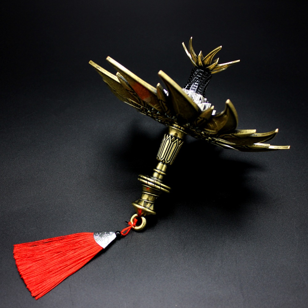 斗罗大陆佛怒唐莲暗器尘心七杀剑昊天锤大号魂环玩具钥匙挂件 【唐莲