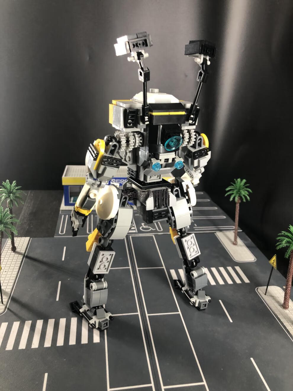 泰坦陨落2周边柒彩创意moc泰坦陨落bt7274主角机载人机甲moc模型拼装