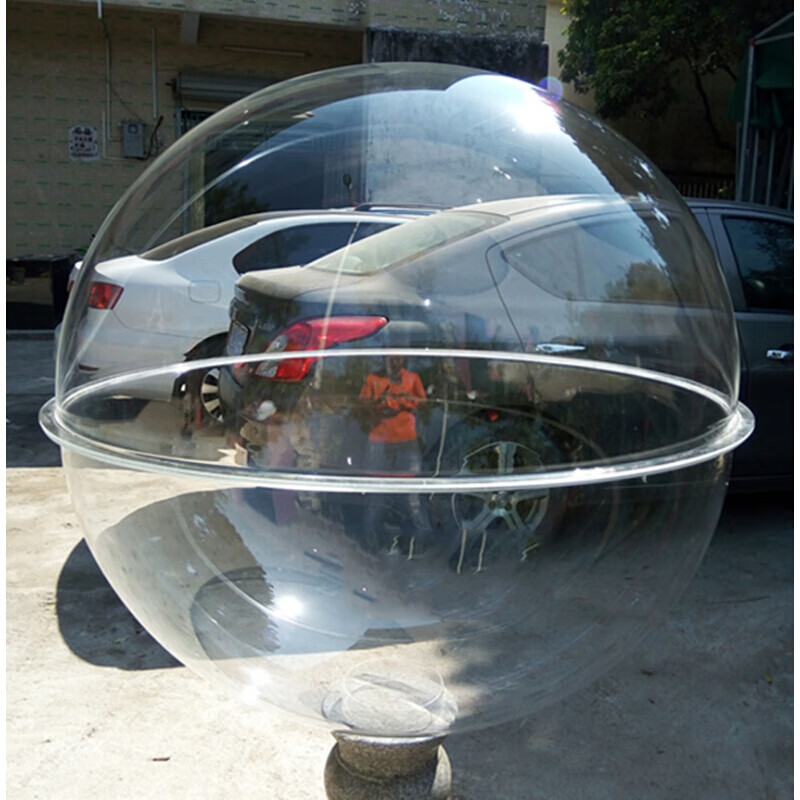 定制亚克力半球罩有机玻璃半圆球形展示罩透明灯罩婚庆球 直径50mm