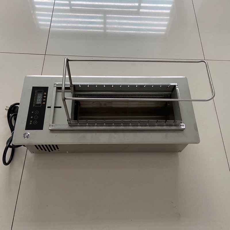 丰茂电烤炉商用电烤炉无烟电热烧烤炉烧烤店自助烤串机自动旋转烧烤机