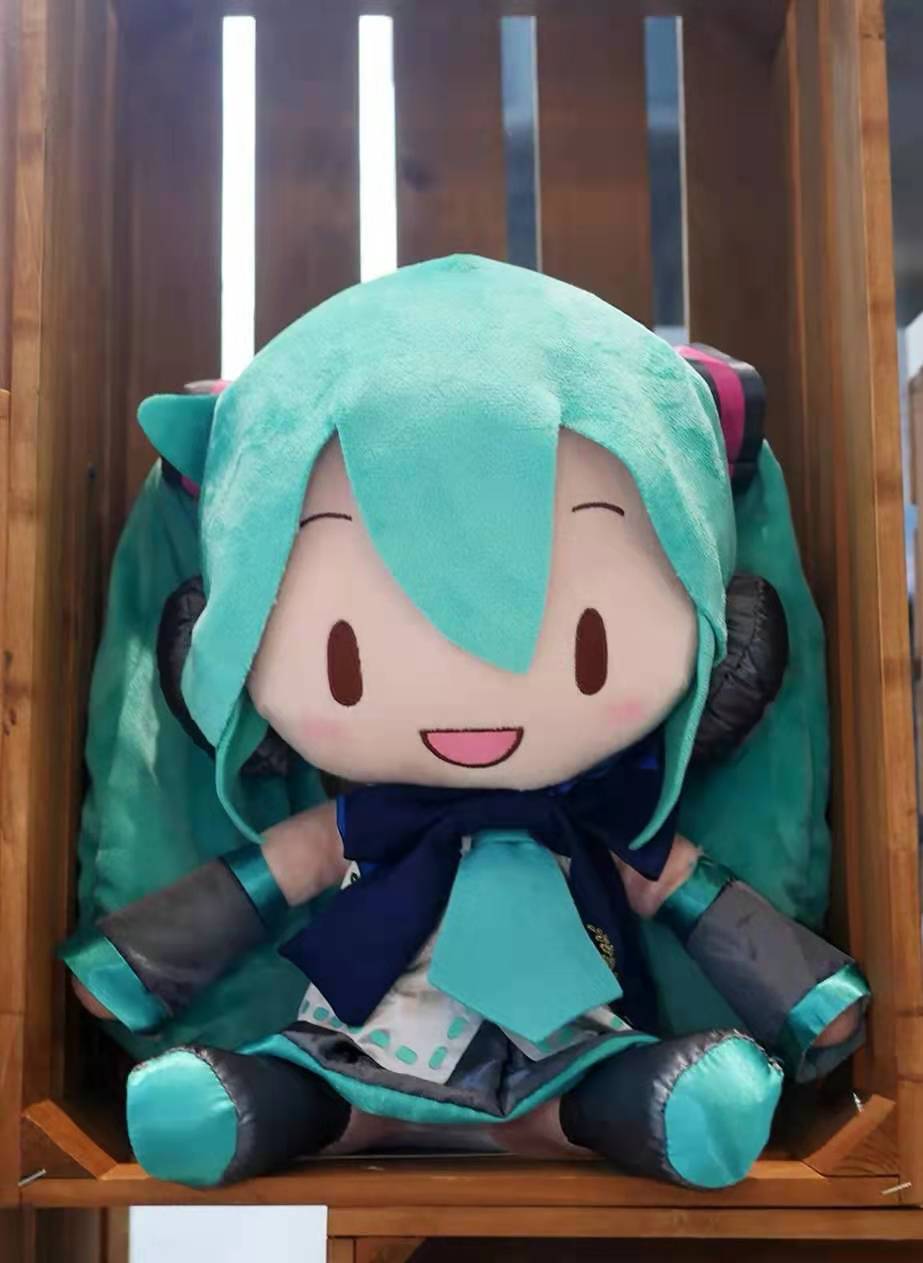 fufu喜欢动漫初音未来蝴蝶结fufu毛绒娃娃玩偶一般快递发出全款拍下即