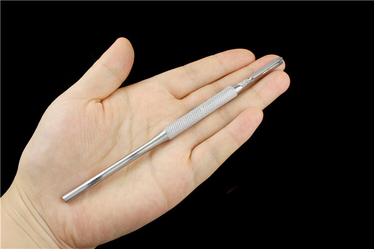 牙科材料医用手术刀柄刀架圆型圆形园柄手术刀加长3号刀柄口腔齿科