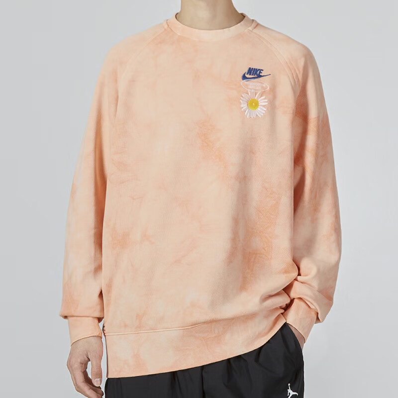 耐克(nike)nike耐克卫衣男装2022春季小雏菊扎染运动服套头衫dm5011