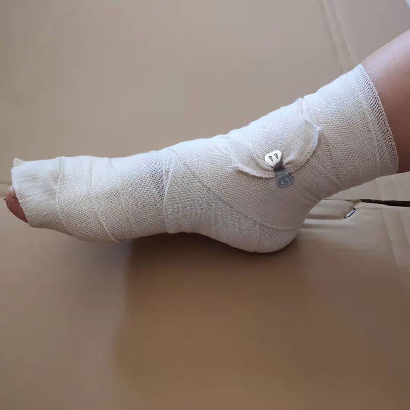 弹力绷带运动弹性绑带纯棉透气防护纱布绷带可重复多次使用 10厘米12