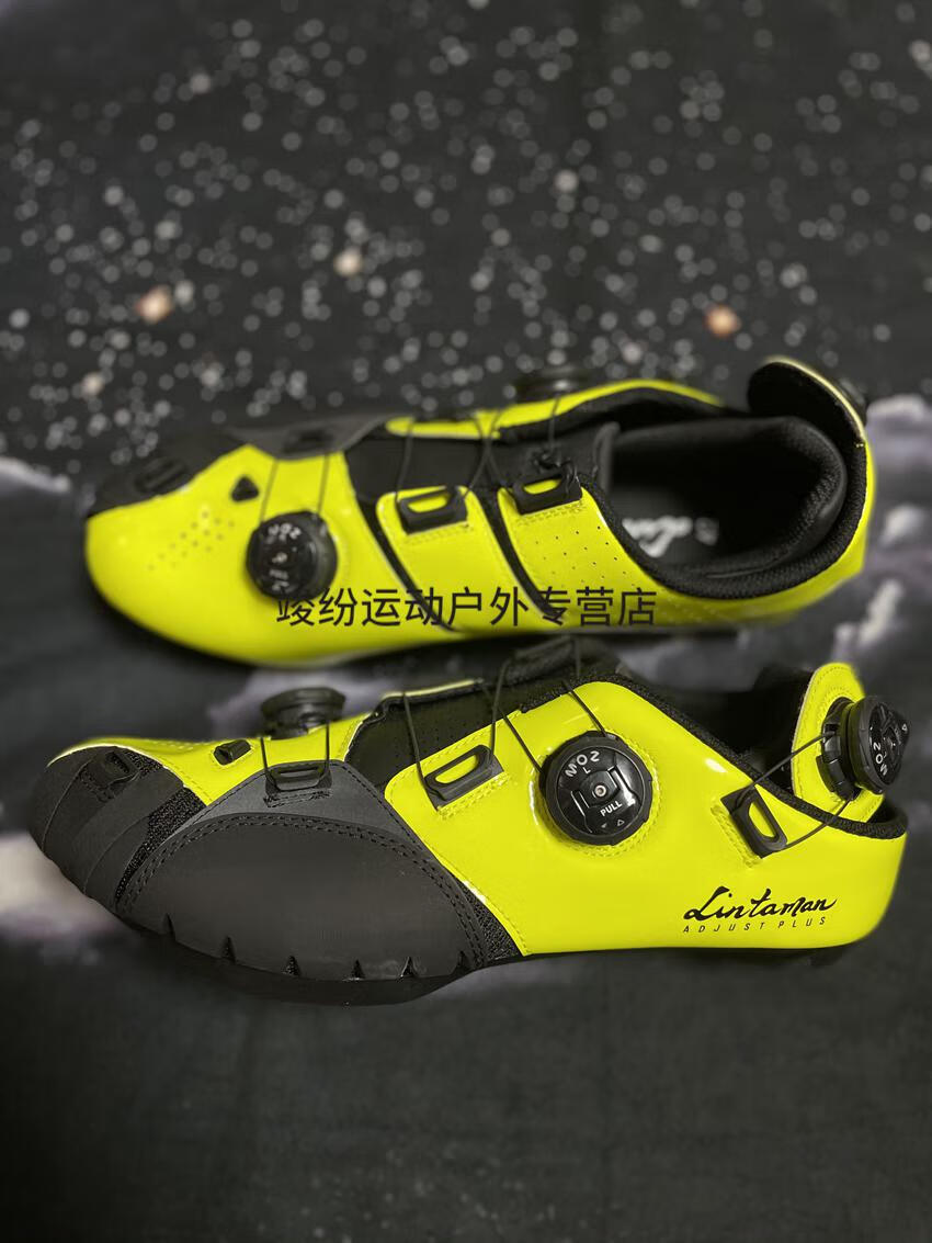 荷兰lake骑行锁鞋 lintaman碳纤维竞速公路山地锁鞋骑行鞋宽脚宽版