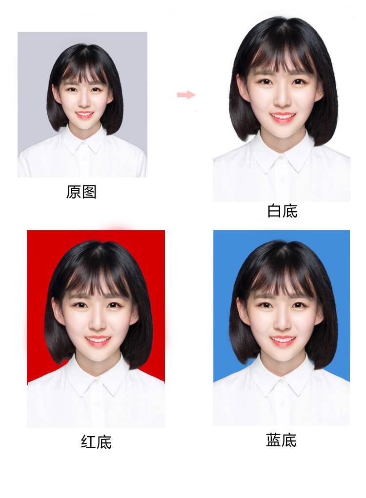照片冲印 证件照冲印冲洗一寸照片打印高清换底色1吋2吋签证结婚登记