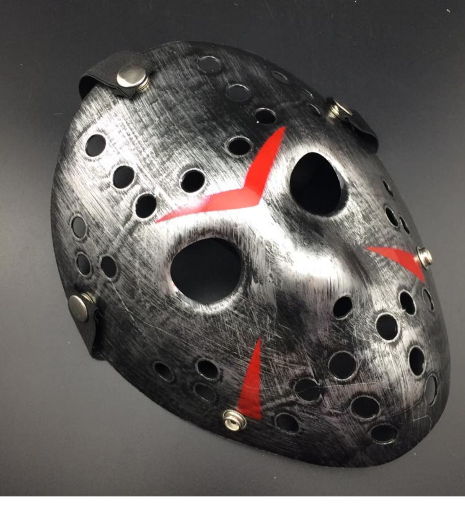 加厚十三号黑色星期五杰森面具半球杀人狂恐怖搞怪cos 复古金杰森面具