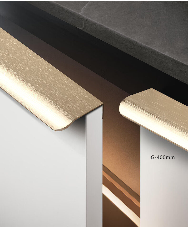 惢琪 隐形拉手 暗拉手通顶大衣柜隐形柜门拉手轻奢现代极简约长条免