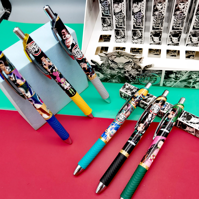 5学生用 鬼灭之刃盲盒笔item6610 随机4支 0.5mm【图