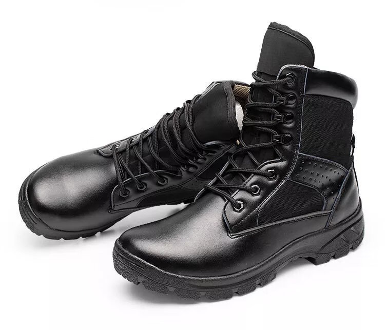 特战靴作训靴秋冬季户外新式作战训靴高帮工装靴男保安劳保防滑防水