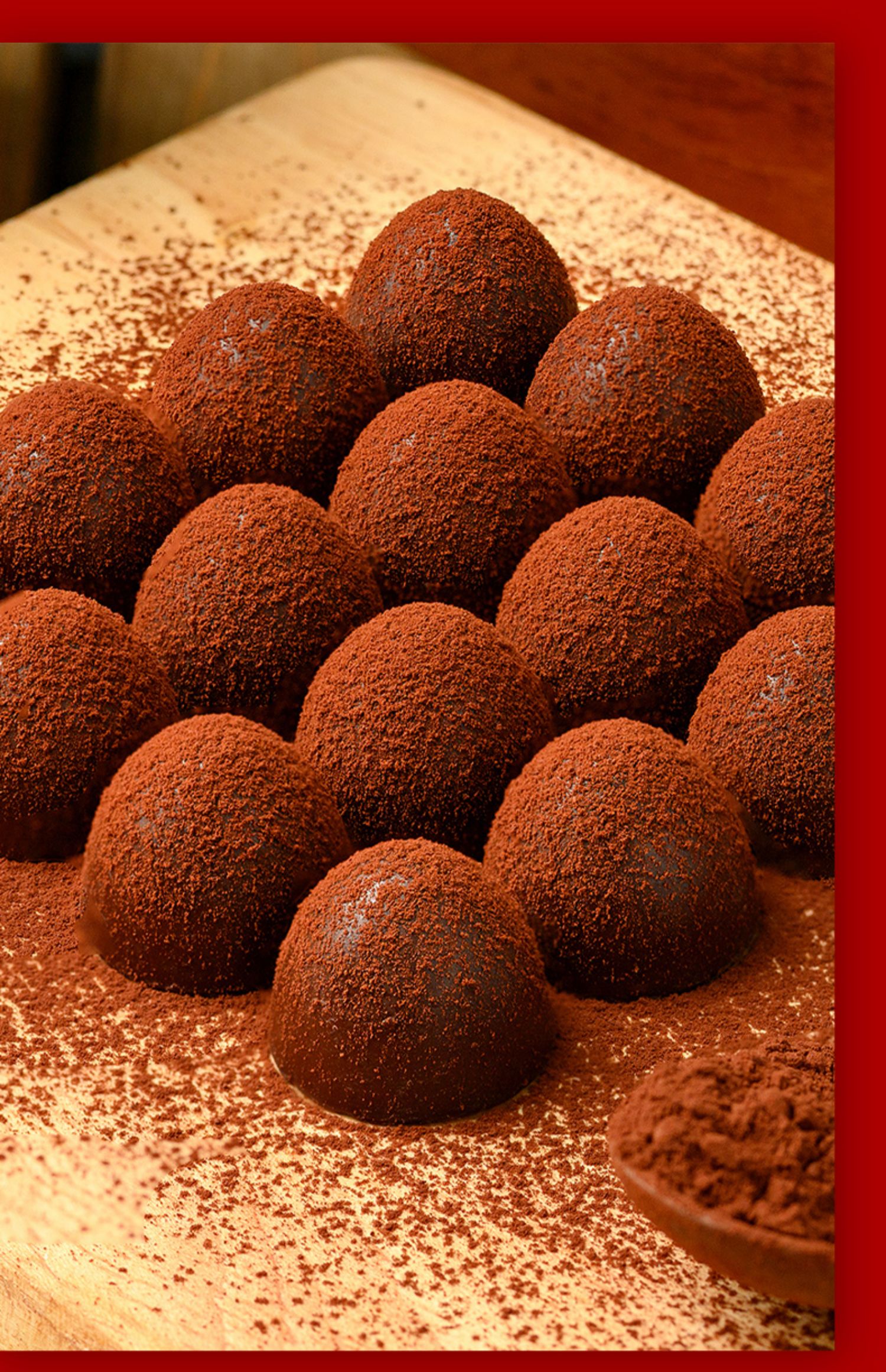 形黑巧克力糖果过年零食年货大碗装代可可脂碗装松露形巧克力约80颗