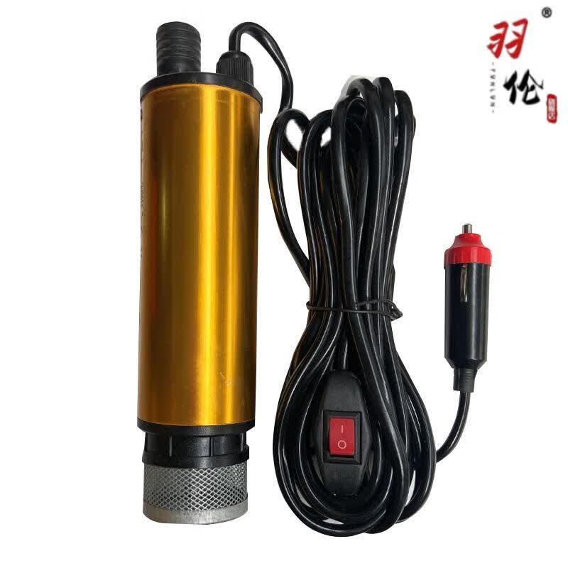 12v24v220伏电动小型油泵车载油泵加油机12v38毫米小口径泵小型油桶用