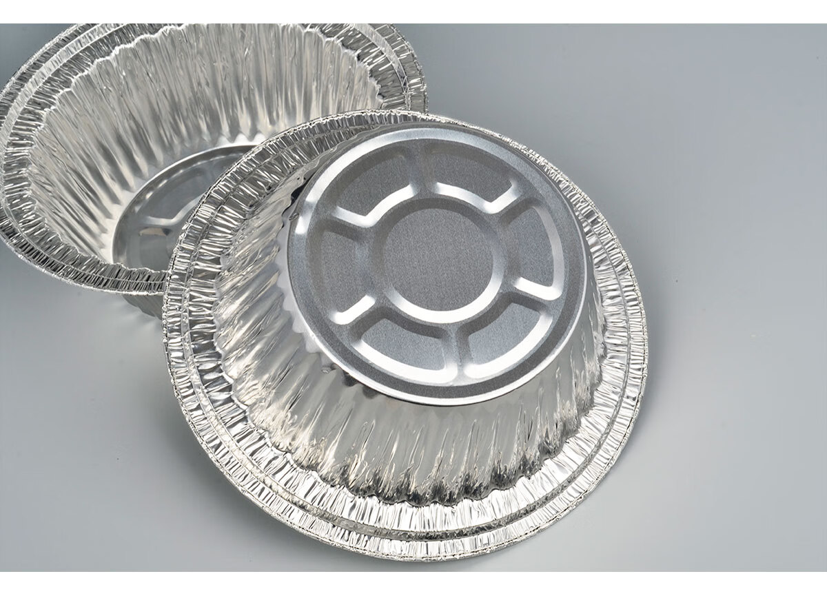 一次性锡纸盒铝箔餐盒长方形烧烤烘焙家用煲仔饭花甲粉外卖打包碗850