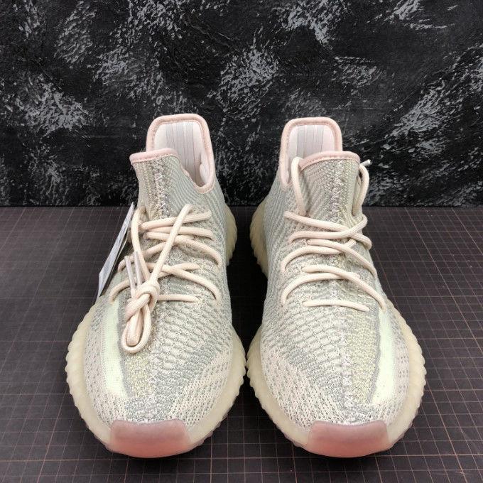 椰子鞋男女运动跑步鞋350v2满天星学生真爆减震三杠boos 软弹 黑红字