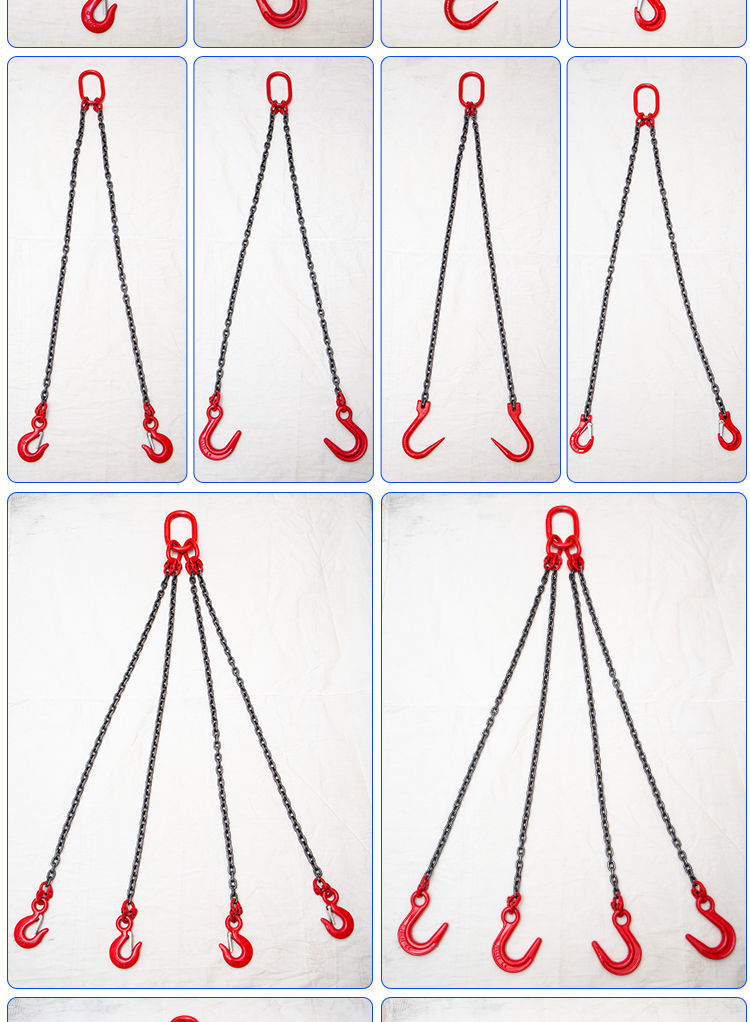 g80锰钢起重链条吊索具组合吊环吊钩货钩吊车叉车挂钩吊装工具环眼
