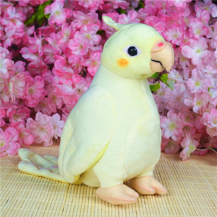 可爱玄凤鹦鹉玩偶公仔鸡尾鹦鹉仿真动物毛绒玩具模型女孩礼物礼品