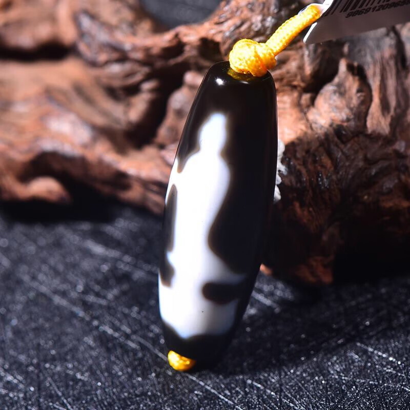 观音天珠西藏天珠包浆油润风化玛瑙至纯真品玛瑙观音如意天珠