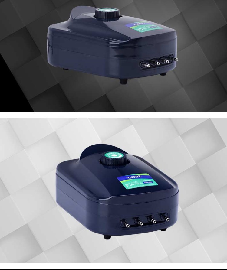 氧泵打氧机鱼缸氧气泵用品大全电磁增氧泵卖鱼增氧机海鲜鱼池充8w四孔