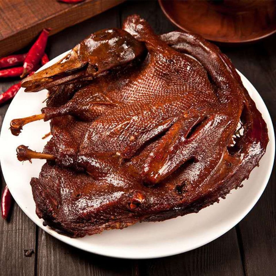 仙都湖南特产网红手撕鸭辣酱鸭子鸭肉风干即食零食卤味320g350g各一只