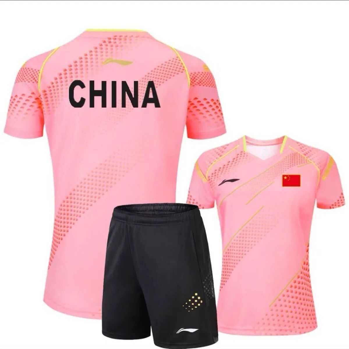 乒乓球服套装2021国家队运动服男中国队国乒比赛队服球衣印字 男款