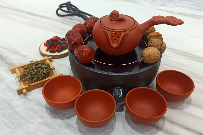 煮茶器陕西罐罐茶 西北罐罐茶煮茶器甘肃熬茶罐电炉子分茶具器公道杯