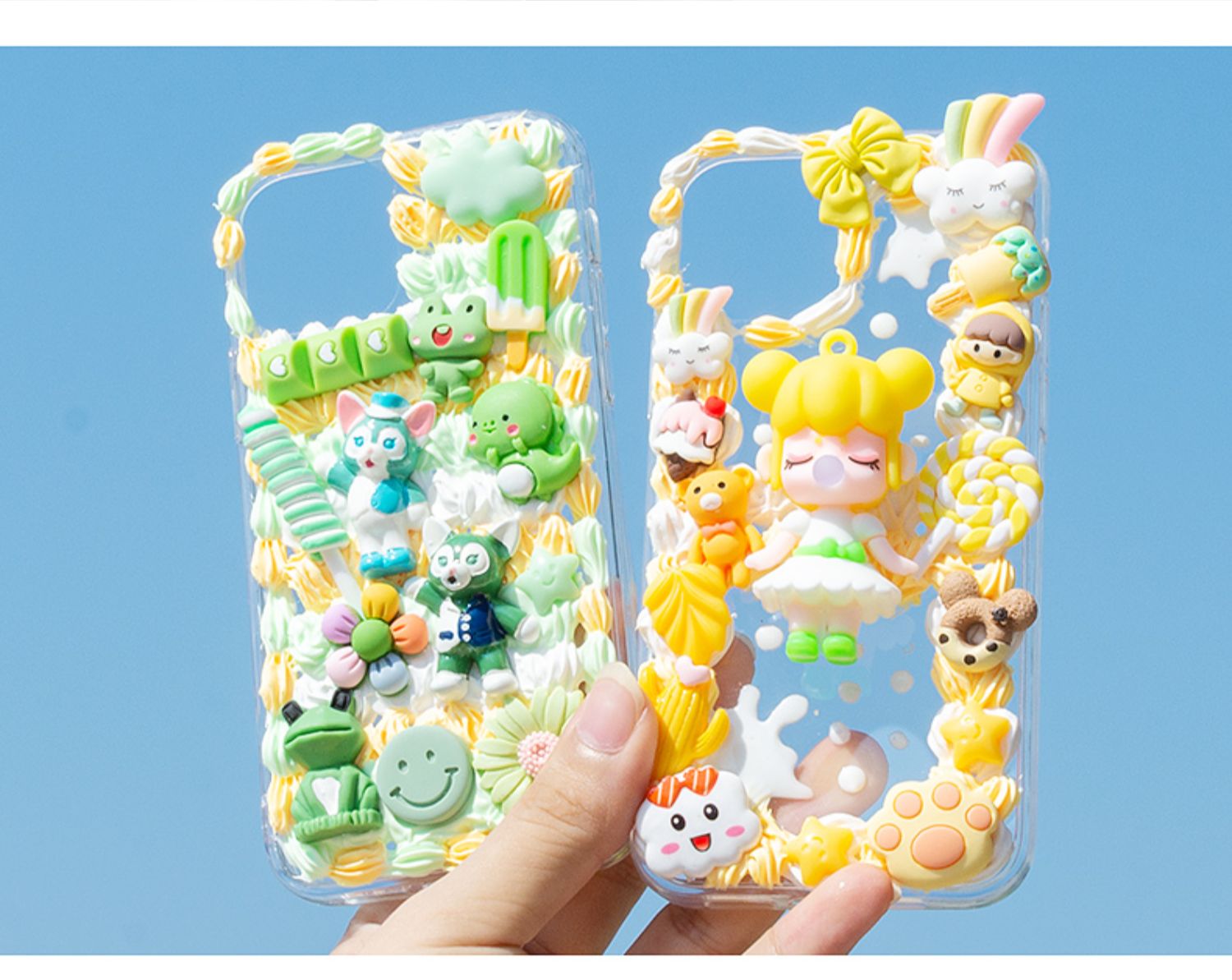 diy奶油胶套装手机壳素材材料包手工自制礼品女友闺蜜(下单未留言手机