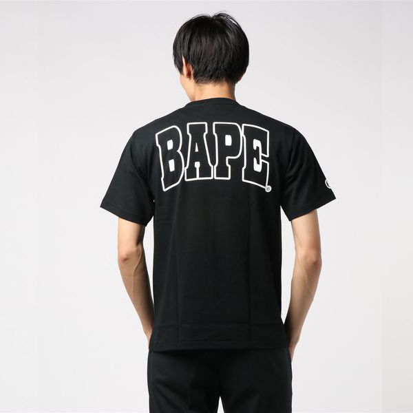 bape猿人头联名ins猿人头短袖男女同款宽松情侣日系潮流夜光鲨鱼短袖